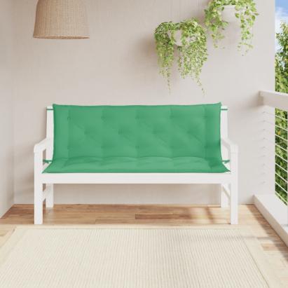 Perne bancă de grădină 2buc., verde,150x50x7cm, țesătură oxford GartenMobel Dekor