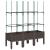 Jardinieră de grădină cu spalier, maro, 120x40x142,5 cm, PP GartenMobel Dekor