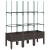 Jardinieră de grădină cu spalier, maro, 120x40x142,5 cm, PP GartenMobel Dekor