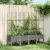 Jardinieră de grădină cu spalier gri deschis 160x40x142,5 cm PP GartenMobel Dekor