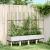 Jardinieră de grădină cu spalier, alb, 160x40x142,5 cm PP GartenMobel Dekor