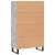 Dulap înalt, gri beton, 69,5x31x115 cm, lemn prelucrat GartenMobel Dekor