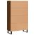 Dulap înalt, stejar maro, 69,5x31x115 cm, lemn prelucrat GartenMobel Dekor