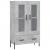 Dulap înalt, gri beton, 69,5x31x115 cm, lemn prelucrat GartenMobel Dekor