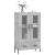 Dulap înalt, gri beton, 69,5x31x115 cm, lemn prelucrat GartenMobel Dekor