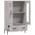 Dulap gri Sonoma 69,5x31x115 cm, lemn prelucrat GartenMobel Dekor