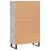 Dulap înalt, gri beton, 69,5x31x115 cm, lemn prelucrat GartenMobel Dekor