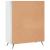 Bibliotecă, alb extralucios, 69,5x32,5x90 cm, lemn prelucrat GartenMobel Dekor