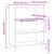 Bibliotecă, alb extralucios, 69,5x32,5x90 cm, lemn prelucrat GartenMobel Dekor