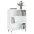 Bibliotecă, alb extralucios, 69,5x32,5x90 cm, lemn prelucrat GartenMobel Dekor