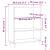 Bibliotecă, alb extralucios, 69,5x32,5x90 cm, lemn prelucrat GartenMobel Dekor