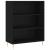 Bibliotecă, negru, 69,5x32,5x90 cm, lemn compozit GartenMobel Dekor