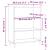 Bibliotecă, gri beton, 69,5x32,5x90 cm, lemn compozit GartenMobel Dekor