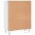 Bibliotecă, alb extralucios, 69,5x32,5x90 cm, lemn prelucrat GartenMobel Dekor