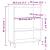 Bibliotecă, gri beton, 69,5x32,5x90 cm, lemn compozit GartenMobel Dekor