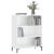 Bibliotecă, alb extralucios, 69,5x32,5x90 cm, lemn prelucrat GartenMobel Dekor