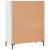 Bibliotecă, alb extralucios, 69,5x32,5x90 cm, lemn prelucrat GartenMobel Dekor