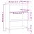 Bibliotecă, gri beton, 69,5x32,5x90 cm, lemn compozit GartenMobel Dekor