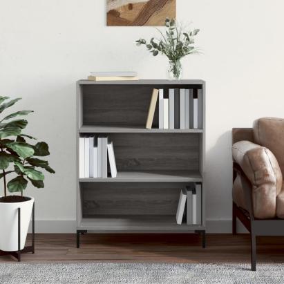Bibliotecă, sonoma gri, 69,5x32,5x90 cm, lemn compozit GartenMobel Dekor