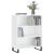 Dulap cu rafturi alb extralucios 69,5x32,5x90 cm lemn compozit GartenMobel Dekor