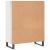 Dulap cu rafturi alb extralucios 69,5x32,5x90 cm lemn compozit GartenMobel Dekor