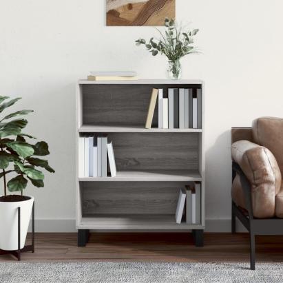 Dulap cu rafturi, gri sonoma, 69,5x32,5x90 cm, lemn compozit GartenMobel Dekor