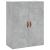 Dulap cu montaj pe perete, gri beton, 69,5x34x90 cm GartenMobel Dekor