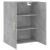 Dulap cu montaj pe perete, gri beton, 69,5x34x90 cm GartenMobel Dekor