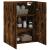 Dulap montat pe perete, stejar fumuriu, 69,5x34x90 cm GartenMobel Dekor