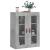 Dulap cu montaj pe perete, gri beton, 69,5x34x90 cm GartenMobel Dekor