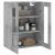 Dulap cu montaj pe perete, gri beton, 69,5x34x90 cm GartenMobel Dekor