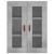 Dulap cu montaj pe perete, gri beton, 69,5x34x90 cm GartenMobel Dekor