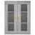 Dulap montat pe perete, gri sonoma, 69,5x34x90 cm GartenMobel Dekor