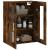 Dulap montat pe perete, stejar fumuriu, 69,5x34x90 cm GartenMobel Dekor