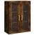 Dulap montat pe perete, stejar fumuriu, 69,5x34x90 cm GartenMobel Dekor