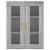 Dulap montat pe perete, gri sonoma, 69,5x34x90 cm GartenMobel Dekor