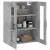 Dulap cu montaj pe perete, gri beton, 69,5x34x90 cm GartenMobel Dekor