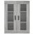 Dulap montat pe perete, gri sonoma, 69,5x34x90 cm GartenMobel Dekor