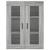Dulap montat pe perete, gri sonoma, 69,5x34x90 cm GartenMobel Dekor