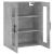 Dulap cu montaj pe perete, gri beton, 69,5x34x90 cm GartenMobel Dekor