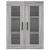 Dulap montat pe perete, gri sonoma, 69,5x34x90 cm GartenMobel Dekor