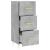 Servantă, gri beton, 34,5x34x90 cm, lemn compozit GartenMobel Dekor
