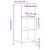 Dulap cu rafturi, alb extralucios, 34,5x32,5x90cm lemn compozit GartenMobel Dekor