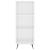 Dulap cu rafturi, alb extralucios, 34,5x32,5x90cm lemn compozit GartenMobel Dekor