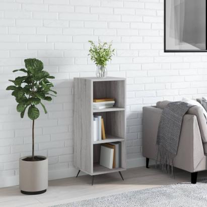 Dulap cu rafturi, gri sonoma, 34,5x32,5x90 cm, lemn compozit GartenMobel Dekor