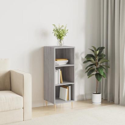 Servantă, gri sonoma, 34,5x32,5x90 cm, lemn compozit GartenMobel Dekor