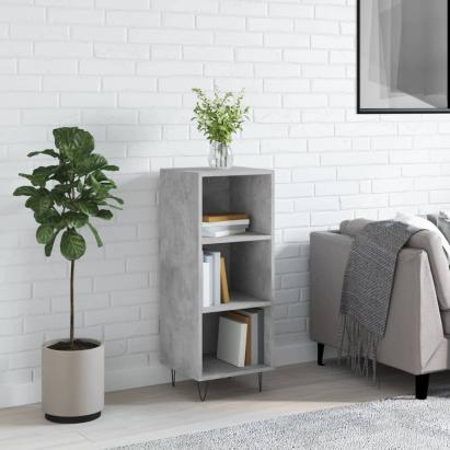 Servantă, gri beton, 34,5x32,5x90 cm, lemn prelucrat GartenMobel Dekor