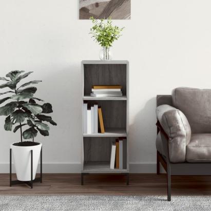 Servantă, gri sonoma, 34,5x32,5x90 cm, lemn compozit GartenMobel Dekor