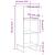 Servantă, gri beton, 34,5x32,5x90 cm, lemn prelucrat GartenMobel Dekor