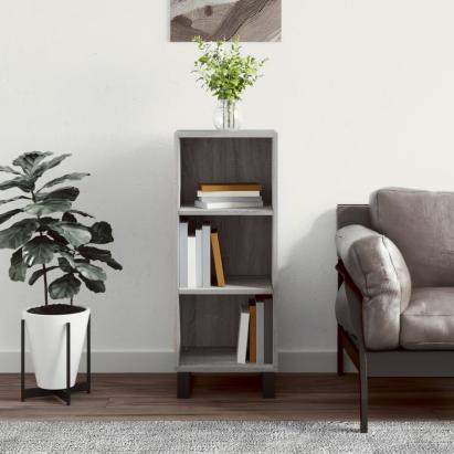 Servantă, gri sonoma, 34,5x32,5x90 cm, lemn compozit GartenMobel Dekor